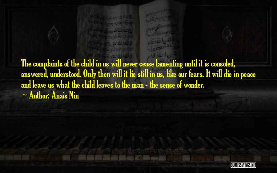 Wonder Child Quotes By Anais Nin