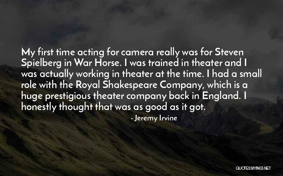 Wonder Horse Company Quotes By Jeremy Irvine Wonder Horse Company Quotes By Jeremy Irvine