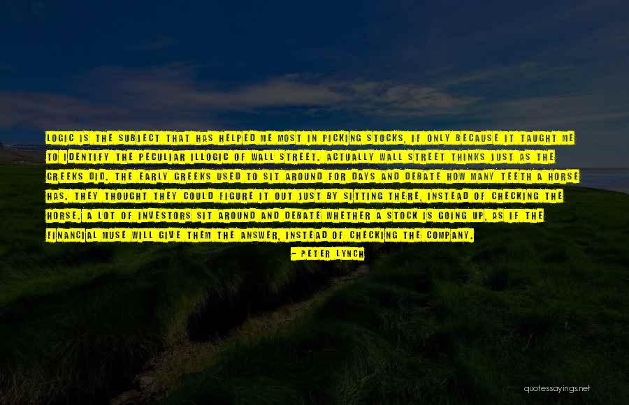 Wonder Horse Company Quotes By Peter Lynch Wonder Horse Company Quotes By Peter Lynch