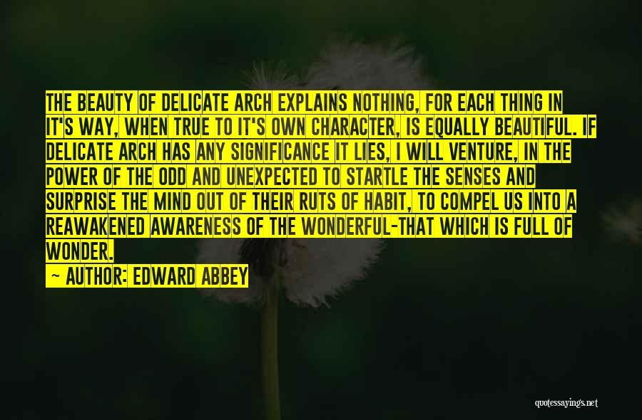 Wonder Of Nature Quotes By Edward Abbey