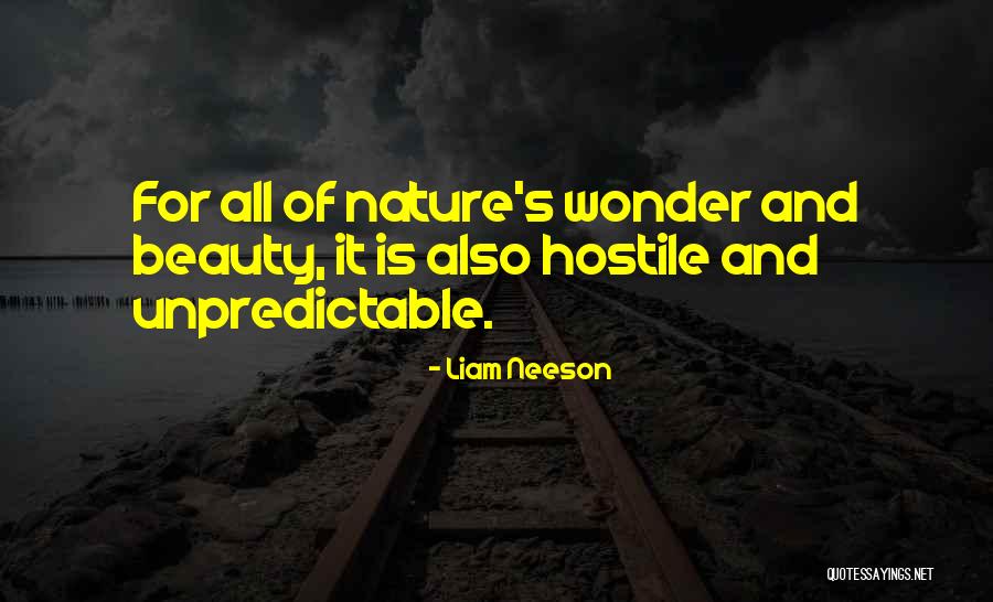 Wonder Of Nature Quotes By Liam Neeson