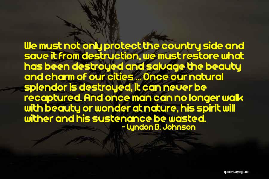 Wonder Of Nature Quotes By Lyndon B. Johnson