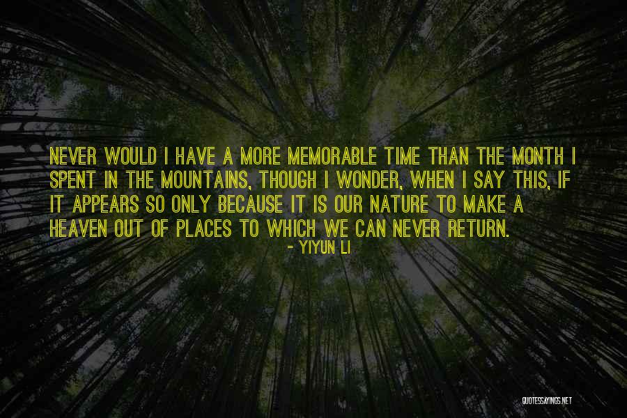 Wonder Of Nature Quotes By Yiyun Li