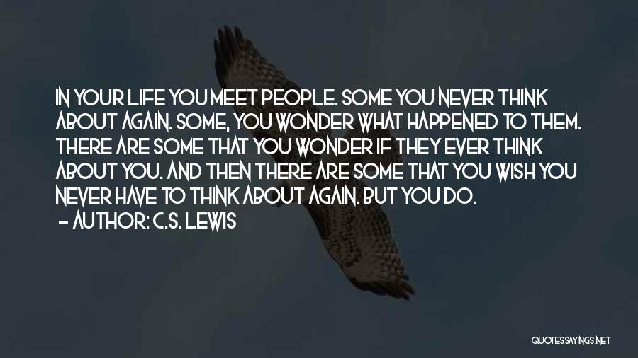 Wonder What Happened Quotes By C.S. Lewis