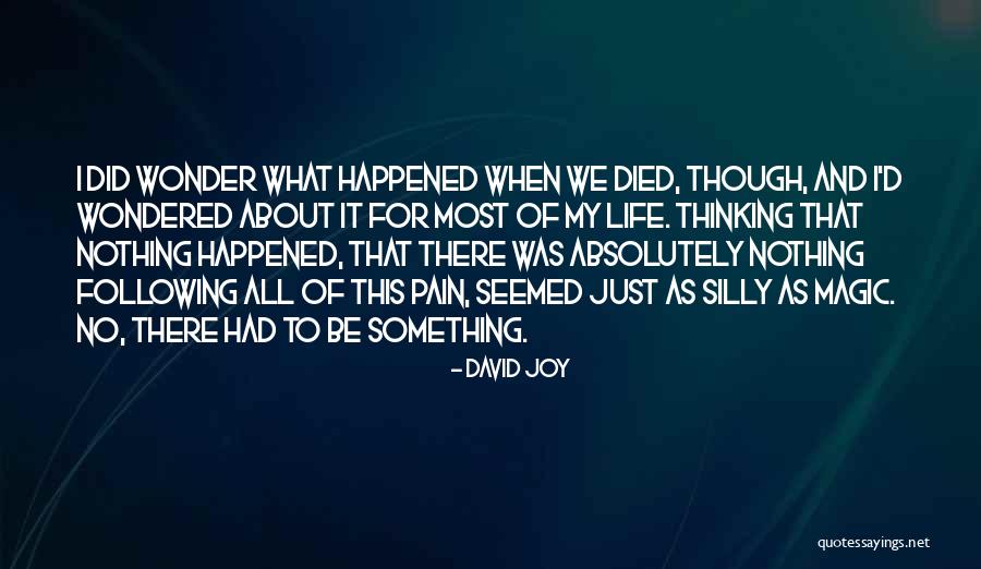 Wonder What Happened Quotes By David Joy