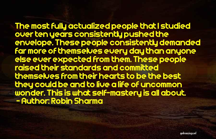 Wonder Years Life Quotes By Robin Sharma