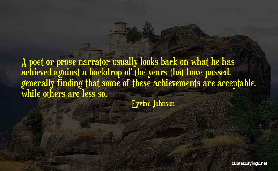 Wonder Years Narrator Quotes By Eyvind Johnson Wonder Years Narrator Quotes By Eyvind Johnson