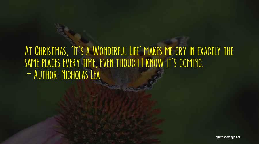 Wonderful Christmas Time Quotes By Nicholas Lea