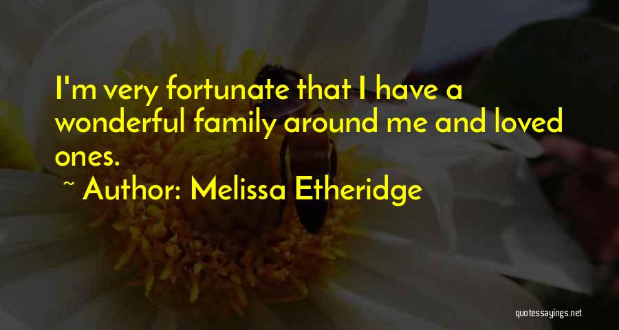 Wonderful Family Quotes By Melissa Etheridge