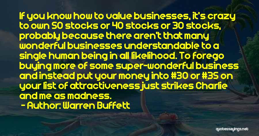 Wonderful Human Being Quotes By Warren Buffett