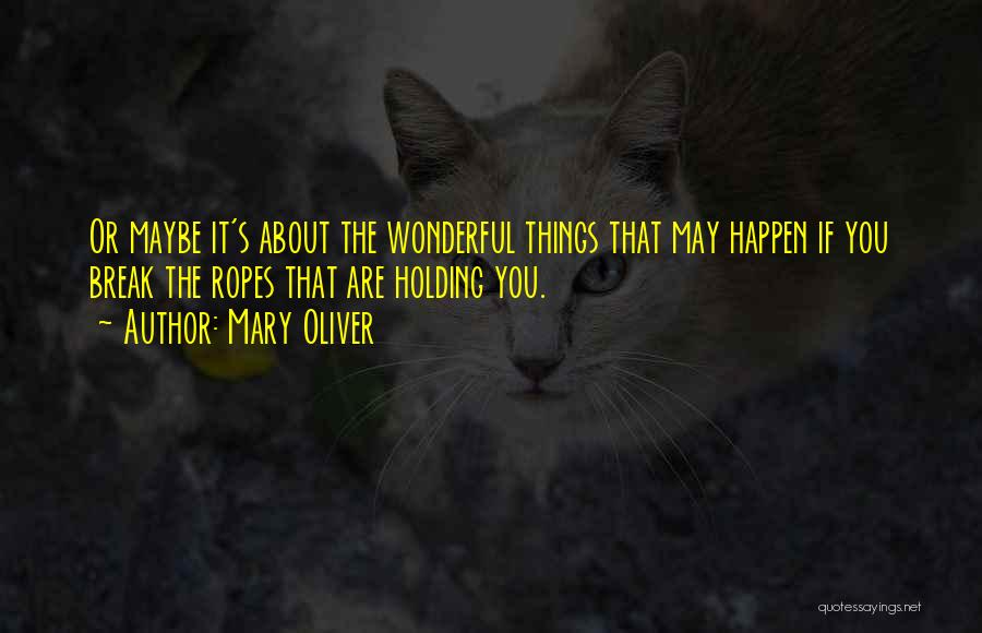 Wonderful Things Quotes By Mary Oliver