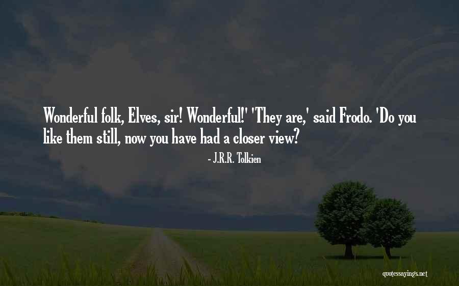 Wonderful View Quotes By J.R.R. Tolkien