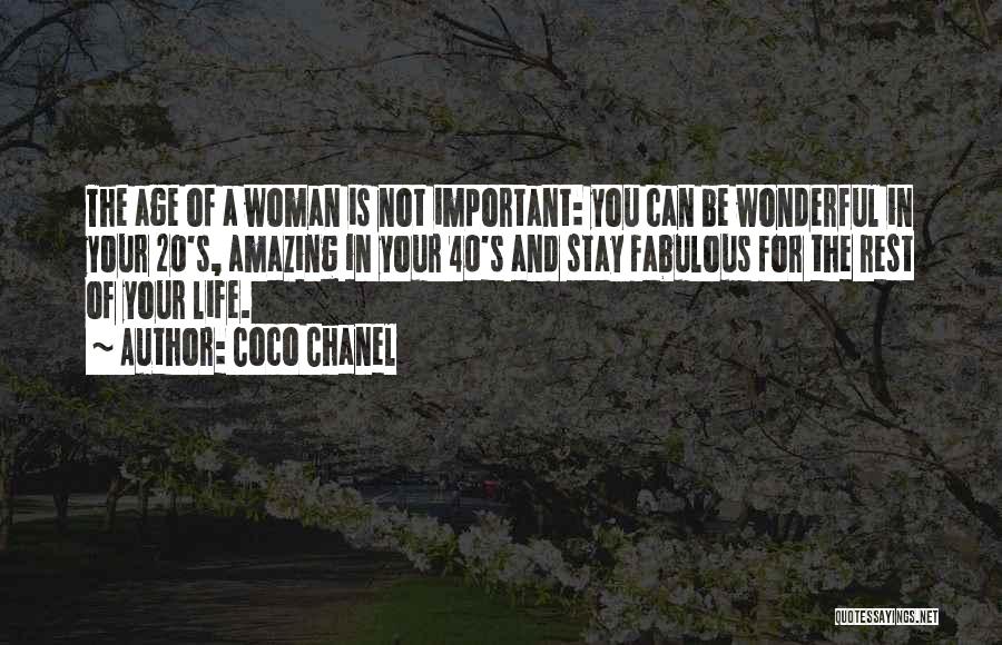 Wonderful Woman Quotes By Coco Chanel