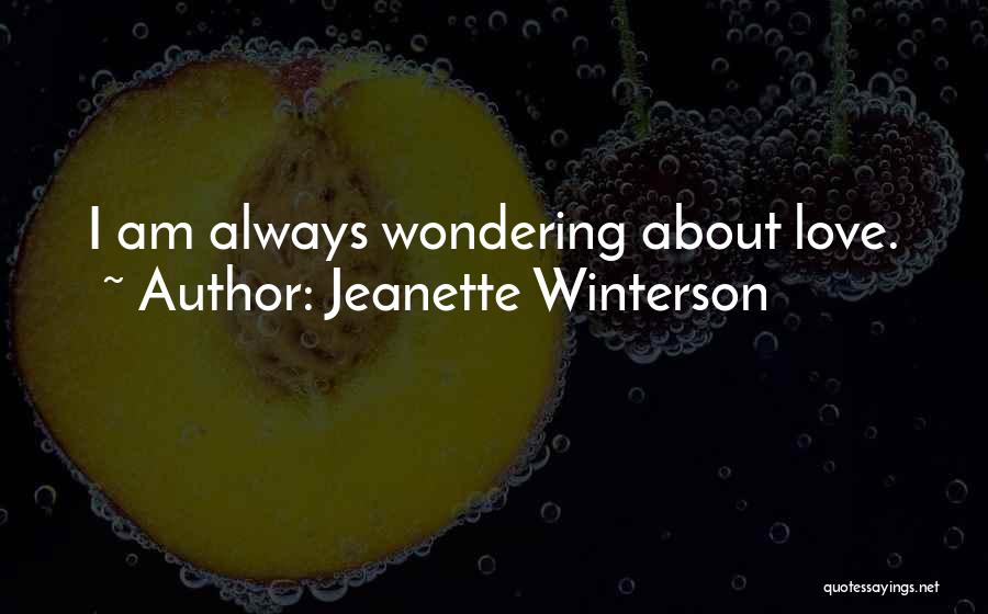 Wondering What Someone Is Doing Quotes By Jeanette Winterson
