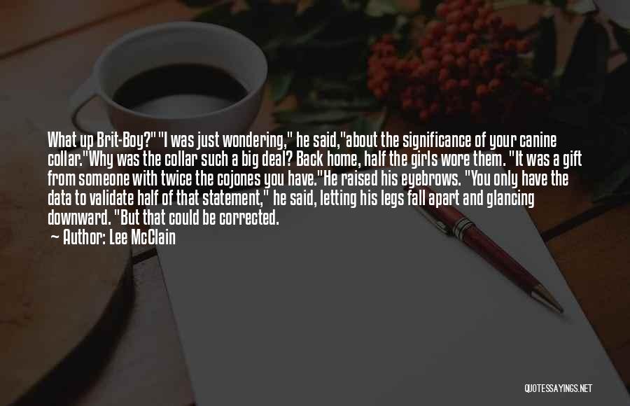 Wondering Why Quotes By Lee McClain