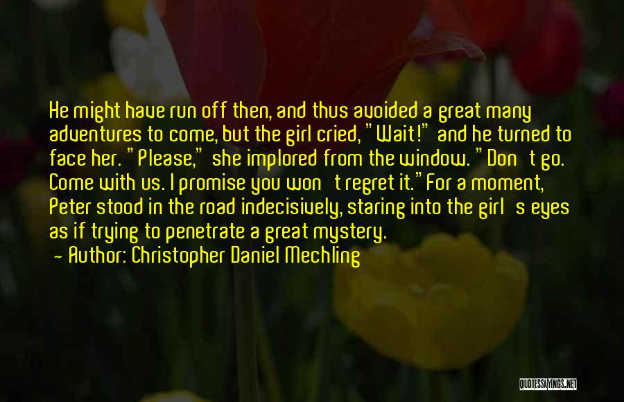 Won't Regret Quotes By Christopher Daniel Mechling