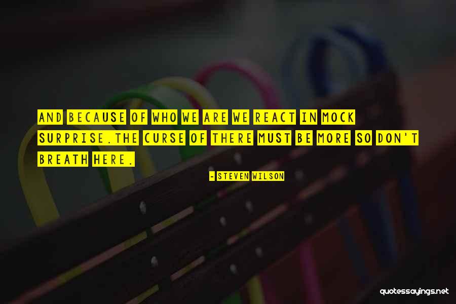Wontstop Quotes By Steven Wilson Wontstop Quotes By Steven Wilson