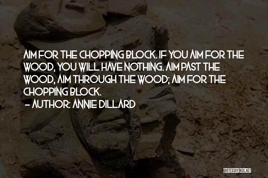 Wood Block Quotes By Annie Dillard