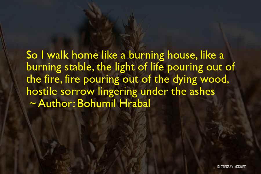 Wood Burning Quotes By Bohumil Hrabal