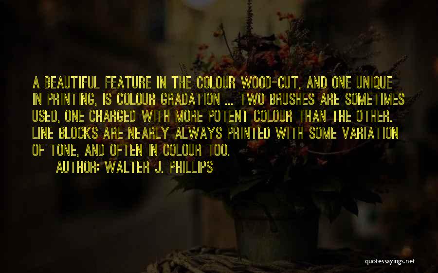 Wood Cutting Quotes By Walter J. Phillips