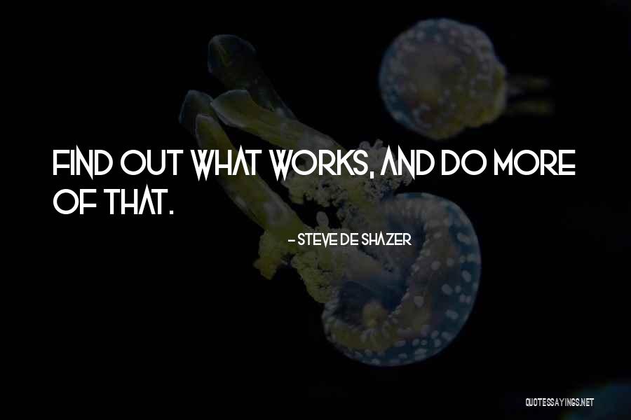 Woodroffe Chiropractic Quotes By Steve De Shazer Woodroffe Chiropractic Quotes By Steve De Shazer