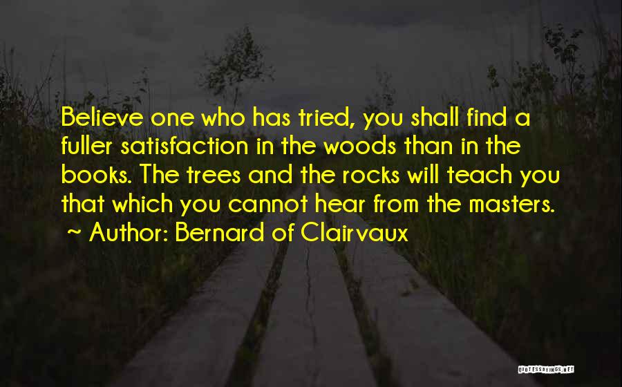 Woods And Trees Quotes By Bernard Of Clairvaux