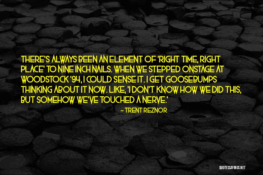 Woodstock Quotes By Trent Reznor