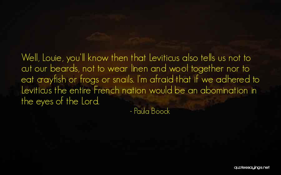 Wool Over My Eyes Quotes By Paula Boock