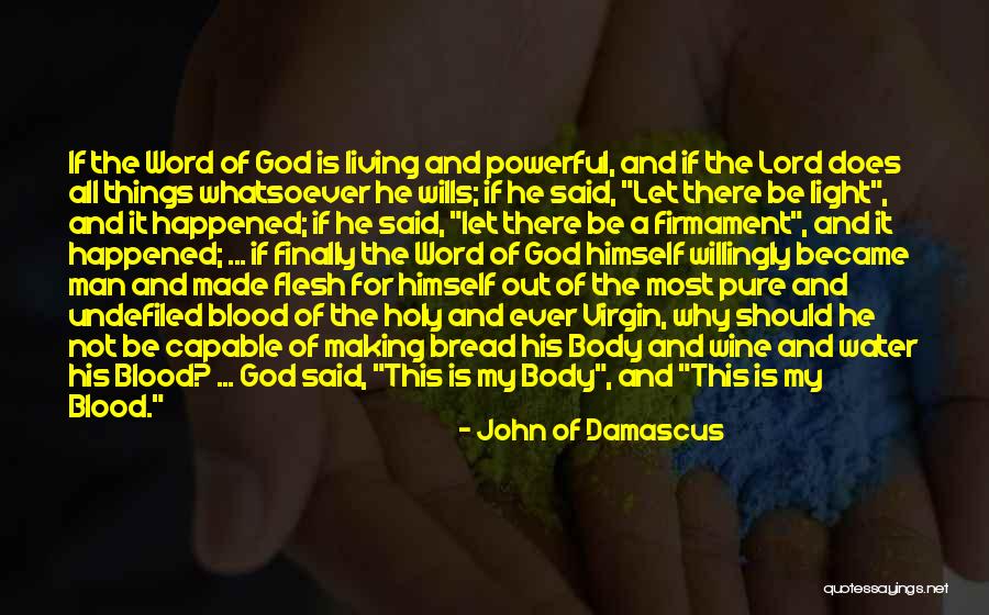Word Became Flesh Quotes By John Of Damascus Word Became Flesh Quotes By John Of Damascus