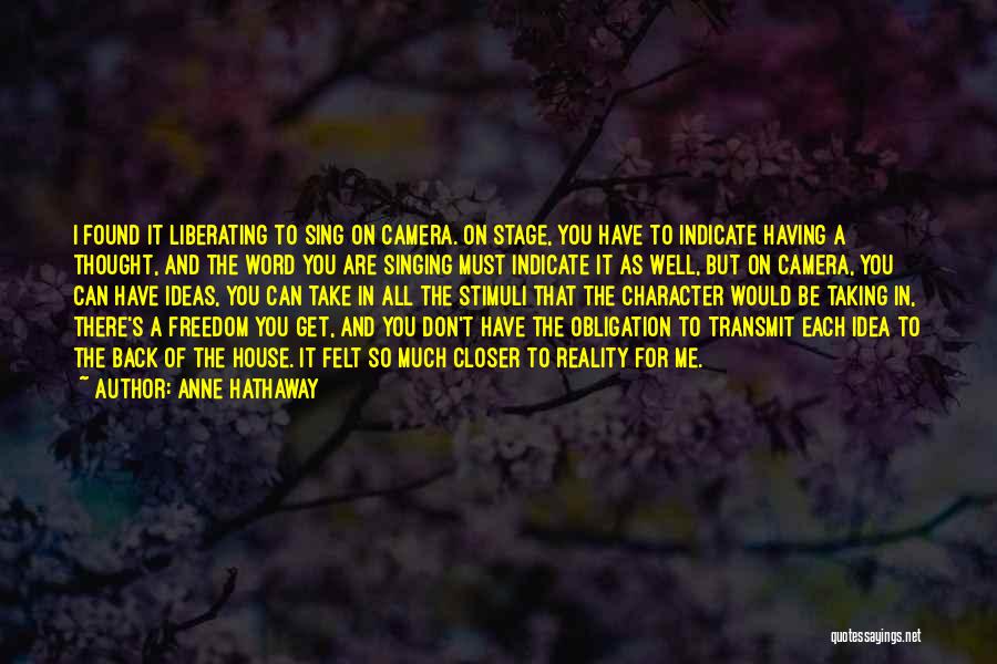 Word For Thought Quotes By Anne Hathaway