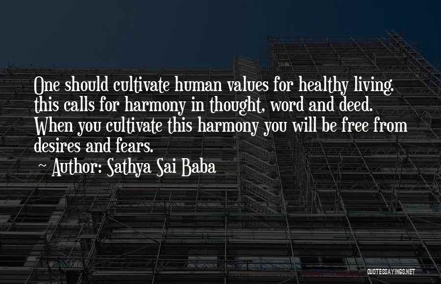 Word For Thought Quotes By Sathya Sai Baba