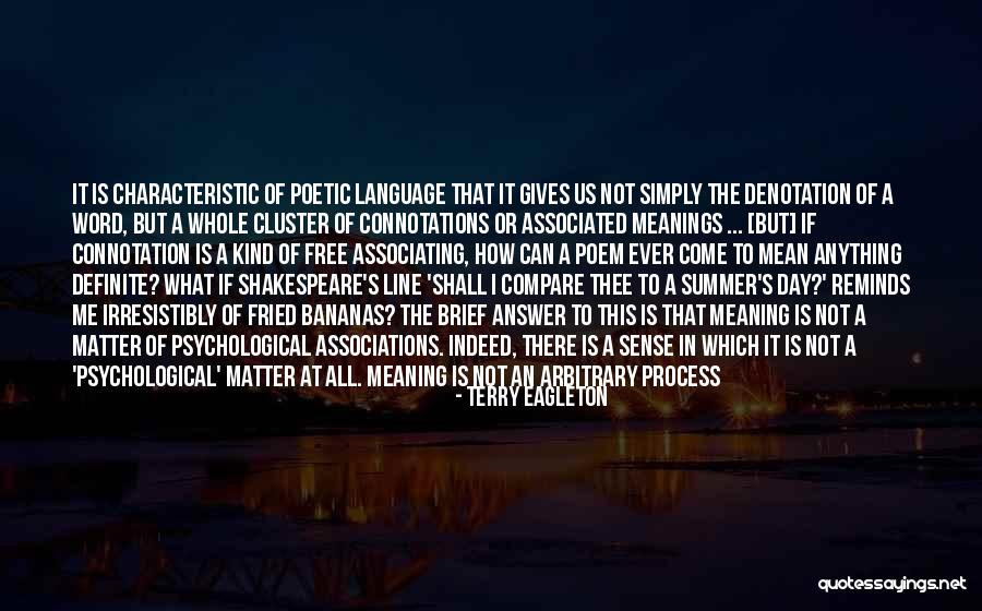 Word Free Quotes By Terry Eagleton