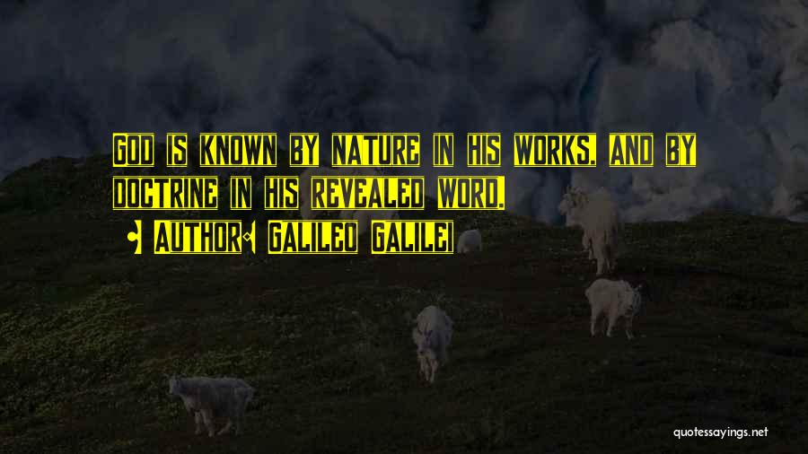 Word God Quotes By Galileo Galilei