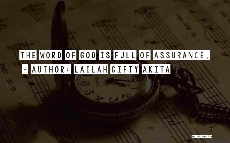 Word God Quotes By Lailah Gifty Akita