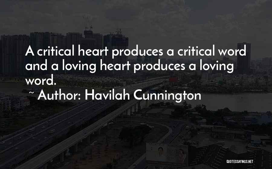 Word Heart Quotes By Havilah Cunnington