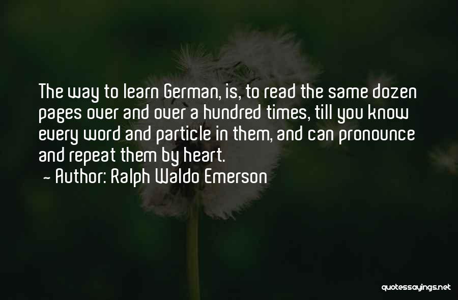 Word Heart Quotes By Ralph Waldo Emerson