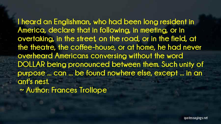 Word On The Street Quotes By Frances Trollope