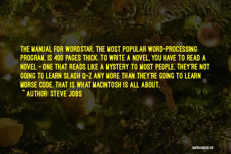 Word Processing Quotes By Steve Jobs