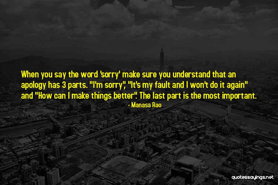 Word Sorry Quotes By Manasa Rao Word Sorry Quotes By Manasa Rao