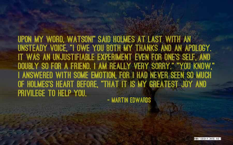 Word Sorry Quotes By Martin Edwards Word Sorry Quotes By Martin Edwards