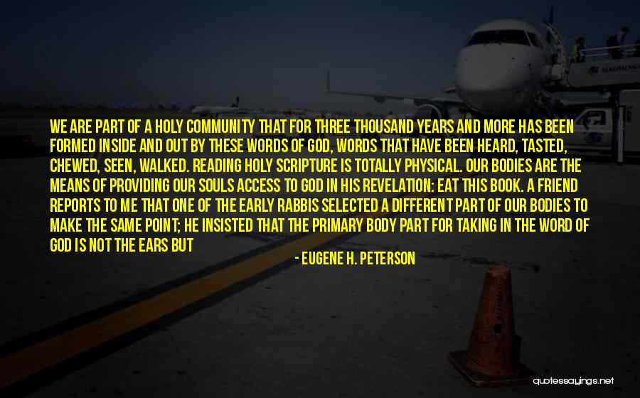 Word That Means The Same Quotes By Eugene H. Peterson Word That Means The Same Quotes By Eugene H. Peterson