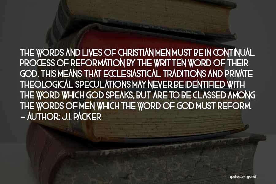 Word To Quotes By J.I. Packer