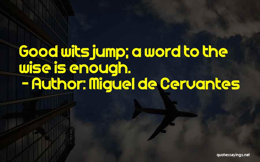 Word To Wise Quotes By Miguel De Cervantes