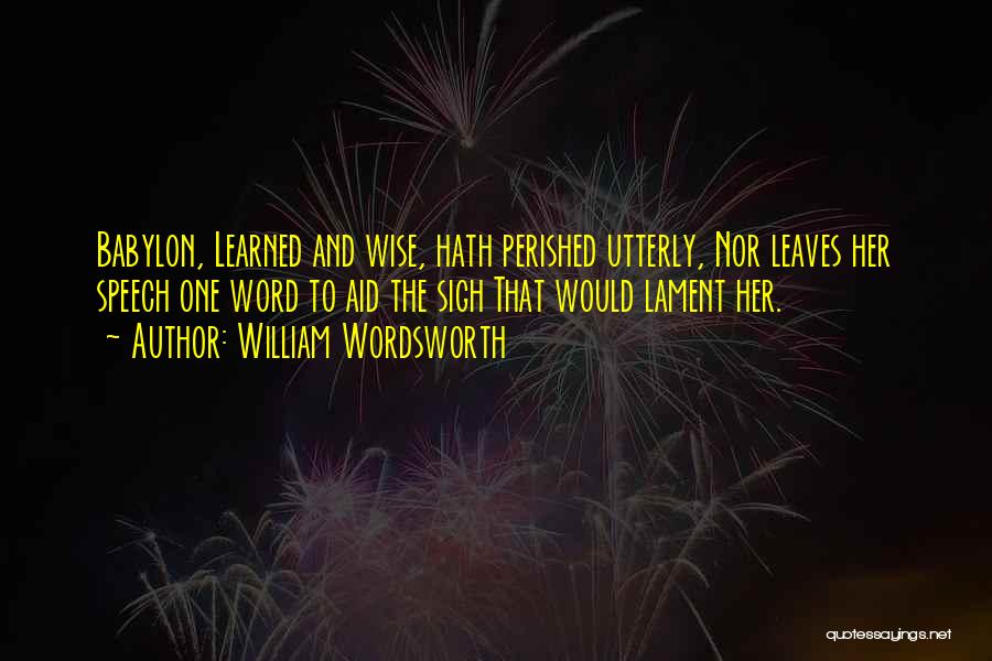 Word To Wise Quotes By William Wordsworth