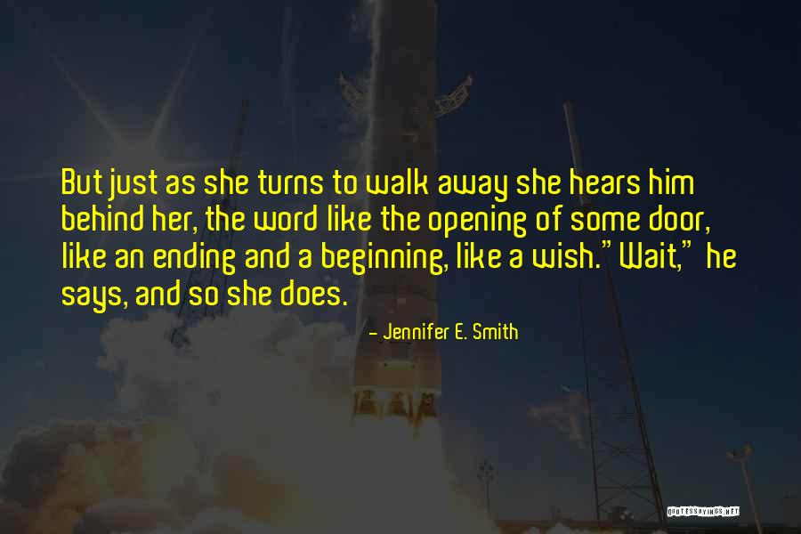 Word Was Ending Quotes By Jennifer E. Smith Word Was Ending Quotes By Jennifer E. Smith