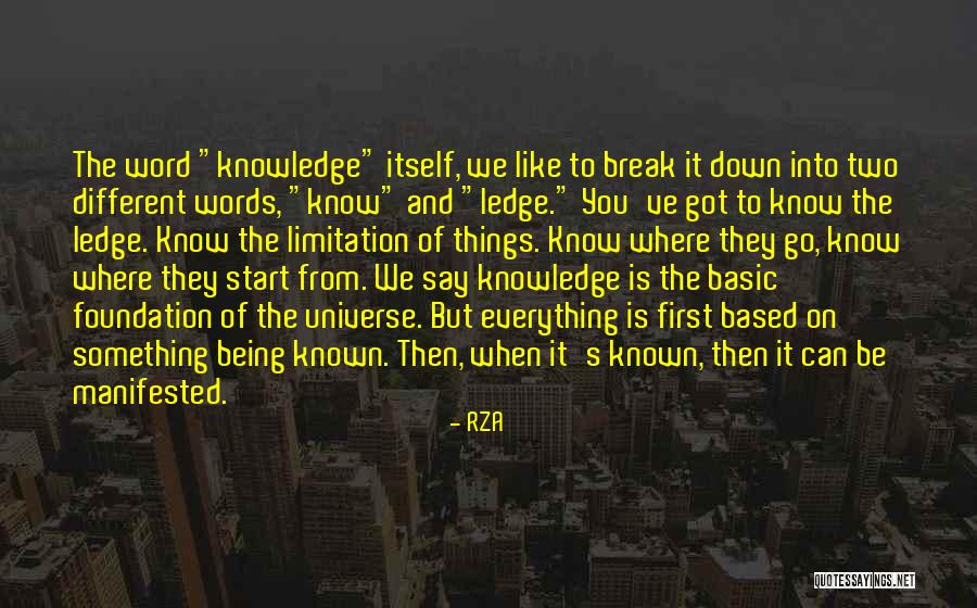 Word When You Say Quotes By RZA Word When You Say Quotes By RZA