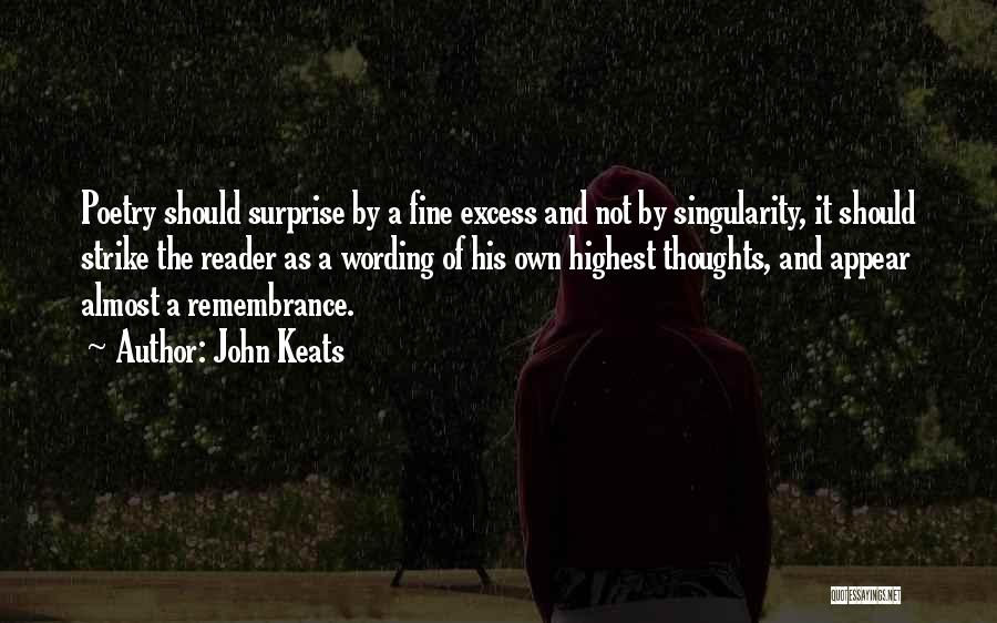 Wording Quotes By John Keats