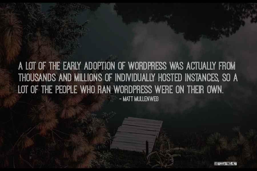 Wordpress Quotes By Matt Mullenweg