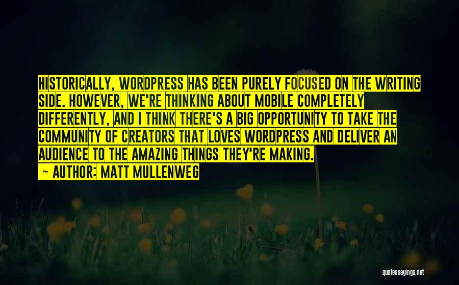Wordpress Quotes By Matt Mullenweg
