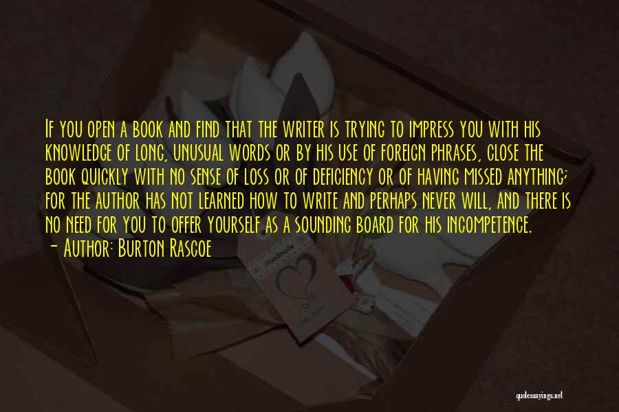 Words And Knowledge Quotes By Burton Rascoe